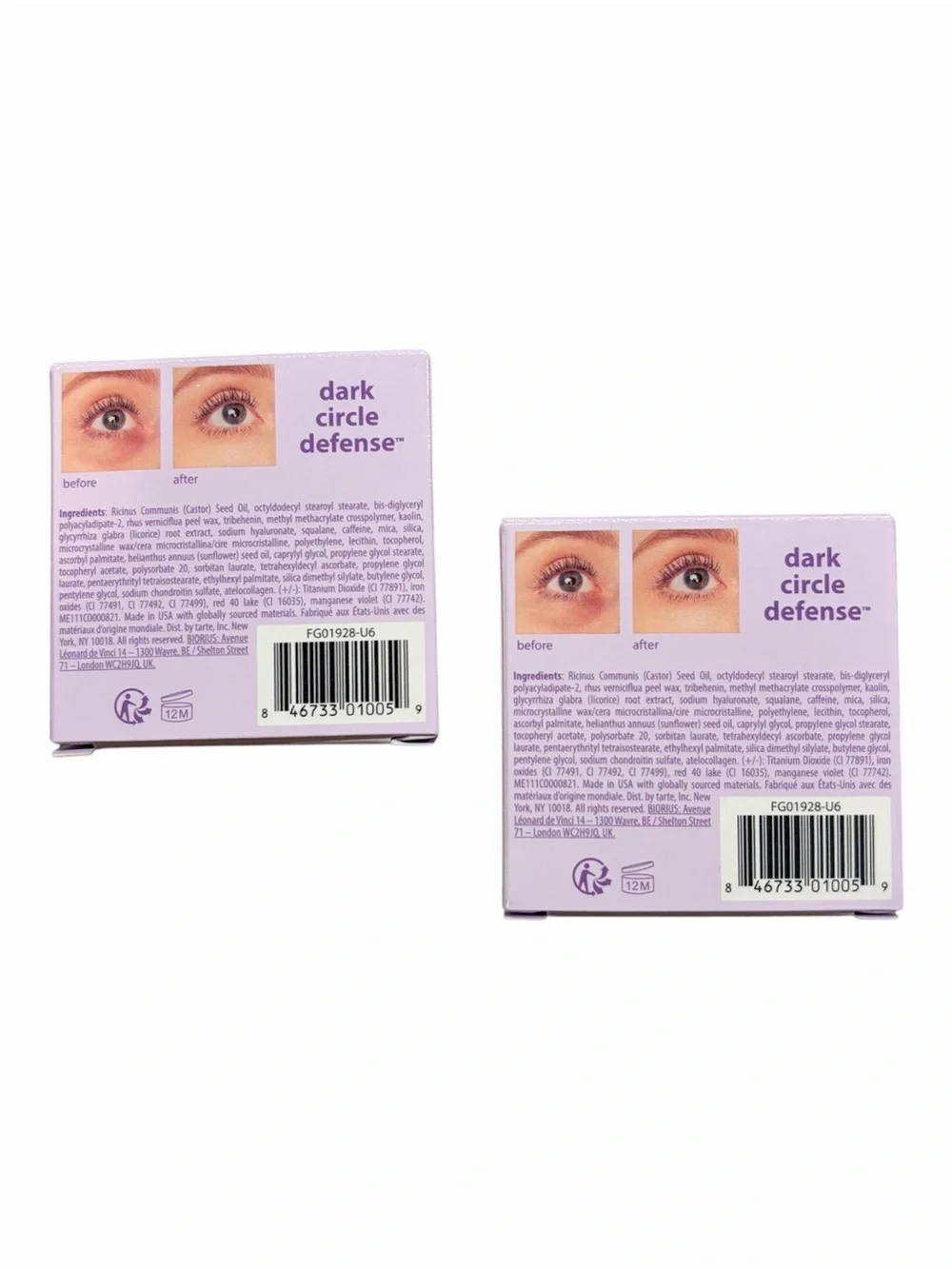 Tarte Colored Clay CC Undereye Corrector in Light-Medium Peach Set of 2